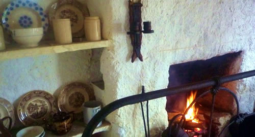 Inside view of the Fisherman's Cottage, Folk VIllage Museum, County Donegal